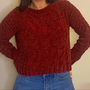 Hippie Rose maroon sweater